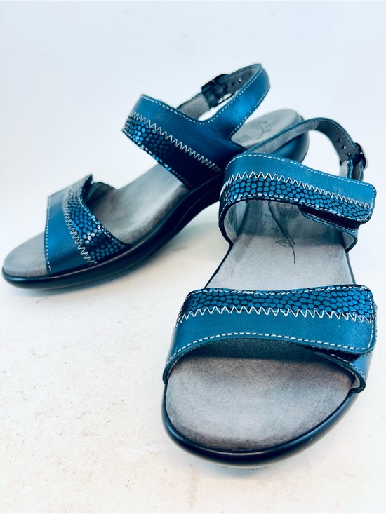 SAS Shoes - SAS Navy Blue Nudu Adjustable Heel Strap Sandals size 6 M